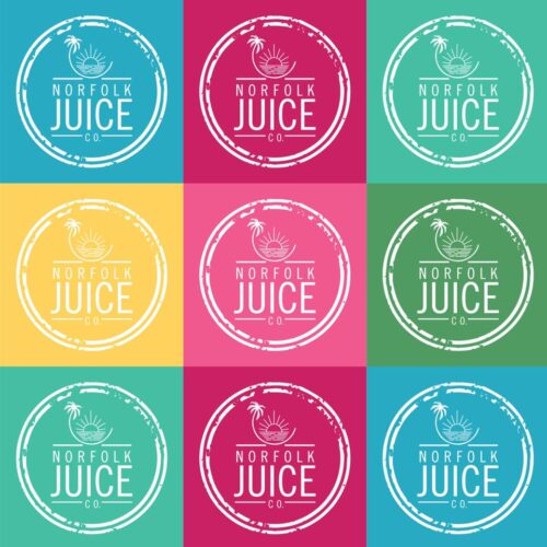 Multi coloured logos